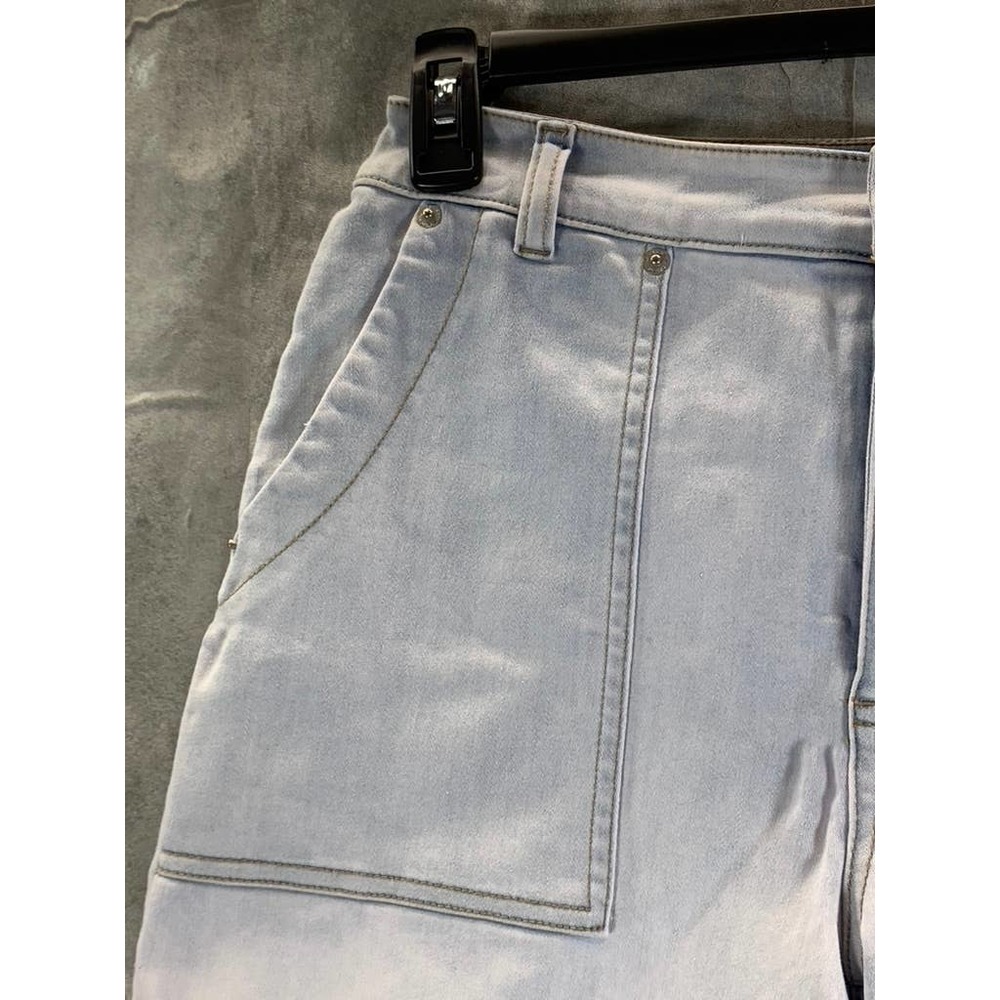 INC International Concepts Women's LT Indigo High-Rise Patch-Pocket Short SZ6/28 - Picture 3 of 12